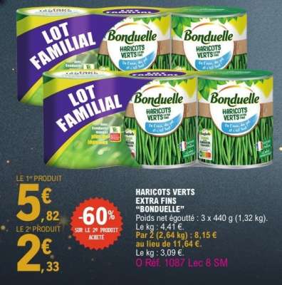 Haricots Verts Extra Fins Bonduelle