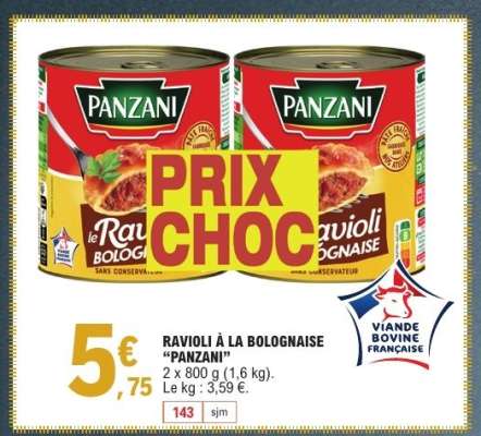 RAVIOLI À LA BOLOGNAISE “PANZANI”