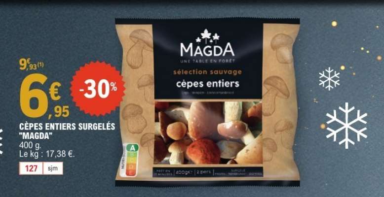 CÈPES ENTIERS SURGELÉS “MAGDA”