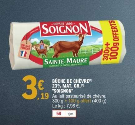 Bûche De Chèvre Soignon