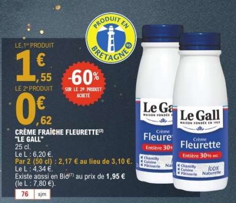 CREME FRAICHE FLEURETTE LE GALL