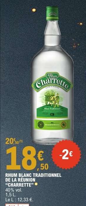 Rhum Blanc Traditionnel de la Réunion 'Charrette'