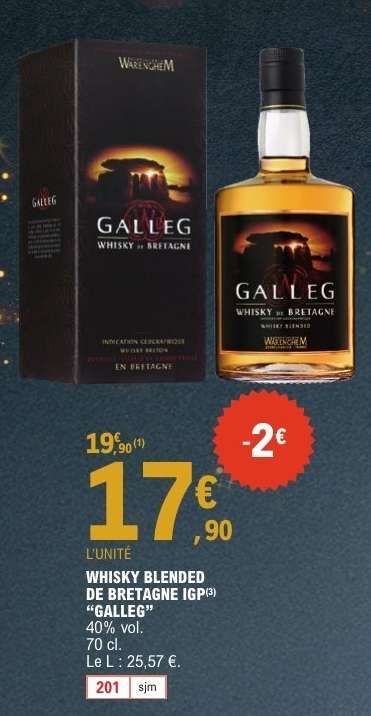 WHISKY BLENDED DE BRETAGNE IGP "GALLEG"