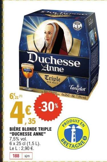BIÈRE BLONDE TRIPLE “DUCHESSE ANNE”