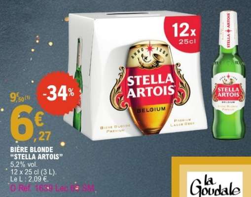 BIÈRE BLONDE STELLA ARTOIS