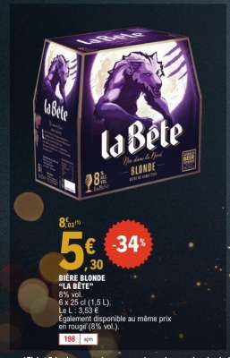 Bière Blonde La Bête