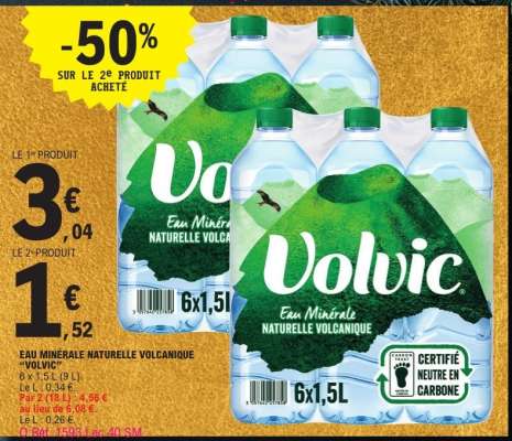 Eau Minérale Naturelle Volcanique 'Volvic'