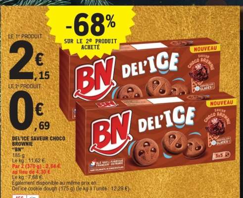 BN DEL'ICE SAVEUR CHOCO BROWNIE