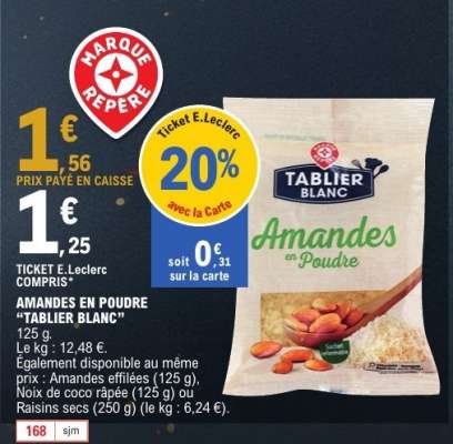 Amandes en poudre "Tablier Blanc"