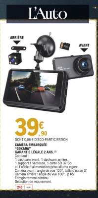 CAMÉRA EMBARQUÉE GOKANA