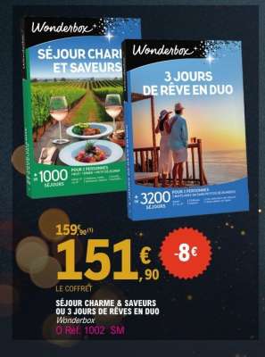 SÉJOUR CHARME & SAVEURS OU 3 JOURS DE RÊVES EN DUO