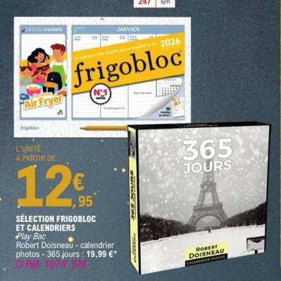 SÉLECTION FRIGOBLOC ET CALENDRIERS