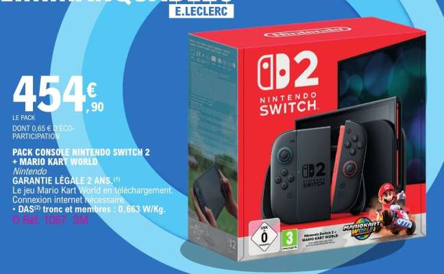 Pack Console Nintendo Switch 2 + Mario Kart World