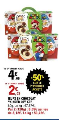 ŒUFS EN CHOCOLAT “KINDER JOY X3”