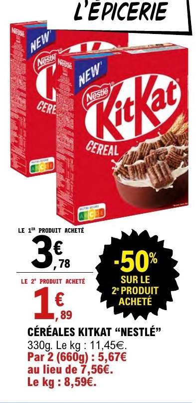 Céréales Kitkat Nestlé