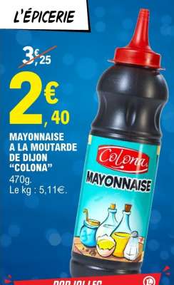 Mayonnaise à la moutarde de Dijon "Colona"
