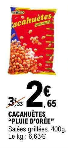 CACAHUÈTES 'PLUIE D'ORÉE'