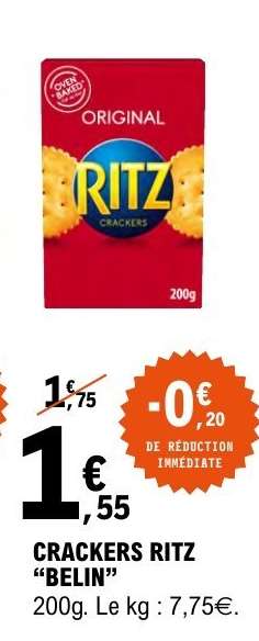 CRACKERS RITZ "BELIN"