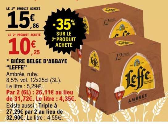 Bière Belge d'Abbaye 'Leffe'