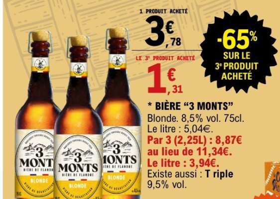 Bière 3 Monts*