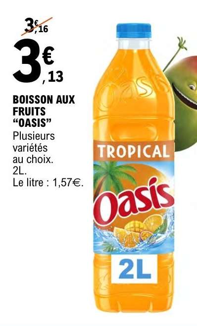 BOISSON AUX FRUITS 'OASIS'