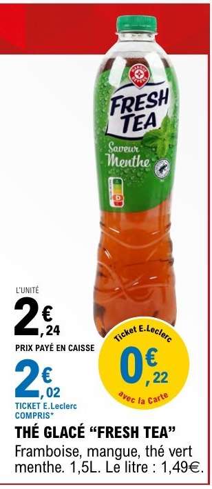 THÉ GLACÉ 'FRESH TEA'