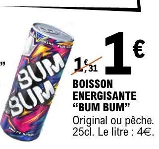BOISSON ÉNERGISANTE "BUM BUM"