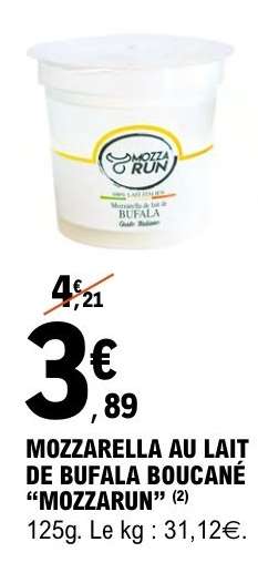 MOZZARELLA AU LAIT DE BUFALA BOUCANÉ “MOZZARUN”