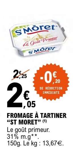 FROMAGE À TARTINER “ST MORET”