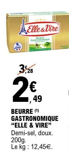 BEURRE GASTRONOMIQUE “ELLE & VIRE”