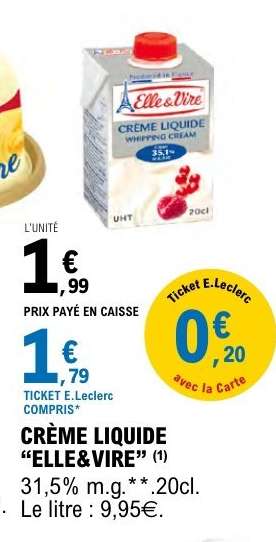 CRÈME LIQUIDE “ELLE & VIRE”