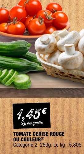 TOMATE CERISE ROUGE OU COULEUR