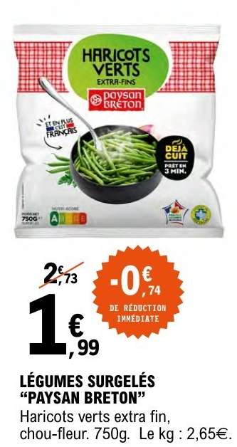 LEGUMES SURGELES PAYSAN BRETON