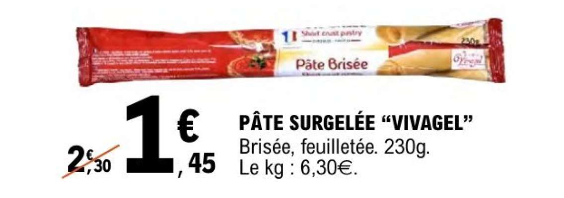 PÂTE SURGELÉE “VIVAGEL”