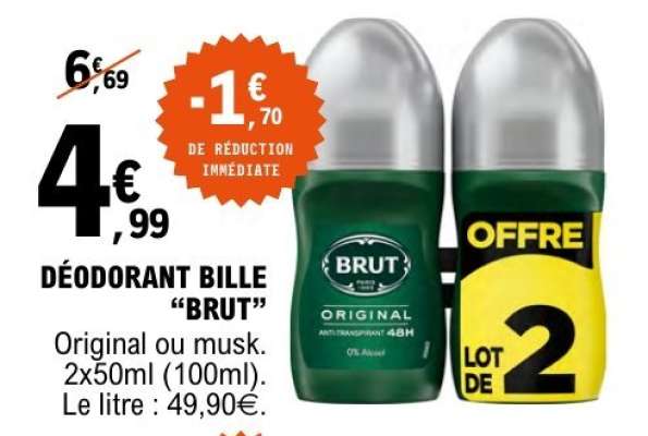 DÉODORANT BILLE “BRUT”