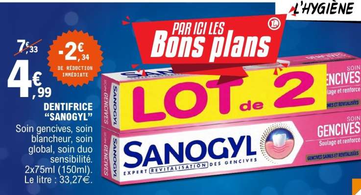 Dentifrice Sanogyl
