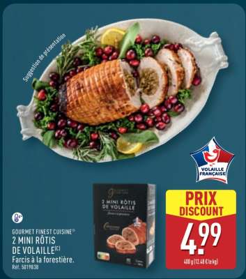 GOURMET FINEST CUISINE 2 MINI RÔTIS DE VOLAILLE