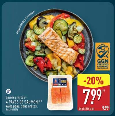 GOLDEN SEAFOOD 4 PAVÉS DE SAUMON