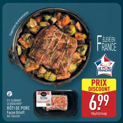 Rôti de porc façon Orloff