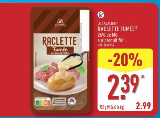 LE CAVALIER® RACLETTE FUMÉE