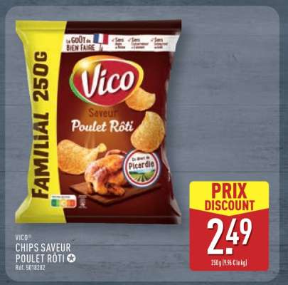 Vico Chips Saveur Poulet Rôti