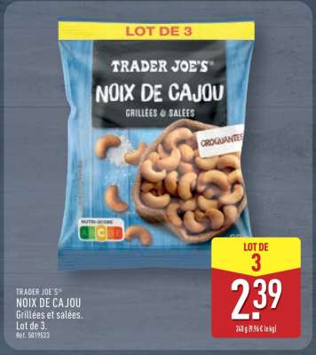 TRADER JOE'S NOIX DE CAJOU
