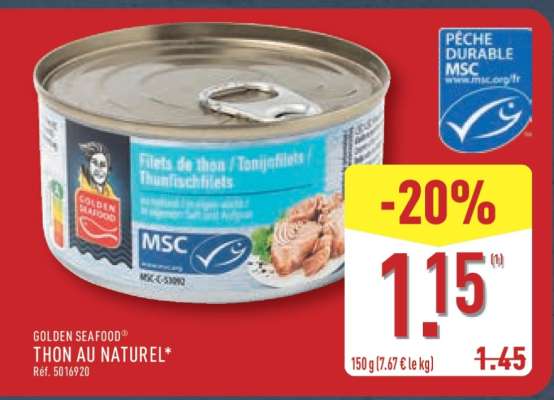 GOLDEN SEAFOOD® THON AU NATUREL