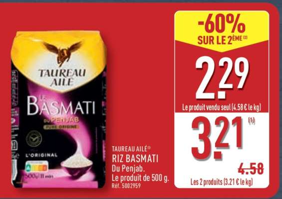 TAUREAU AILÉ Riz Basmati