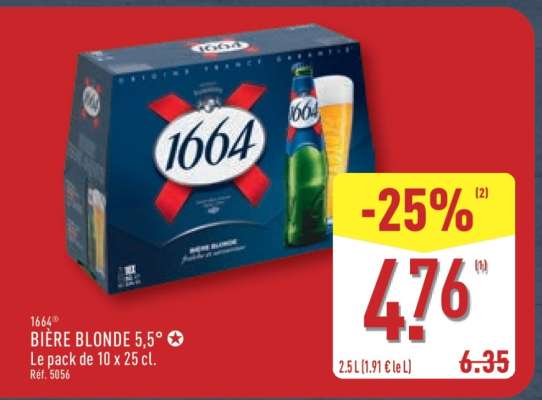 1664 BIÈRE BLONDE 5,5°