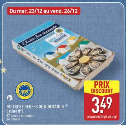 HUÎTRES CREUSES DE NORMANDIE