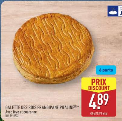 GALETTE DES ROIS FRANGIPANE PRALINÉ