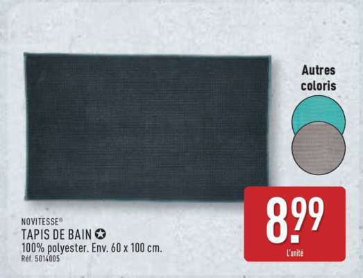NOVITESSE® TAPIS DE BAIN