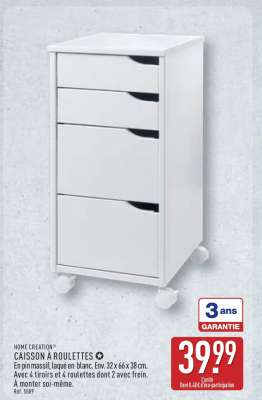 CAISSON À ROULETTES