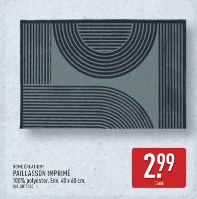 HOME CREATION® PAILLASSON IMPRIMÉ